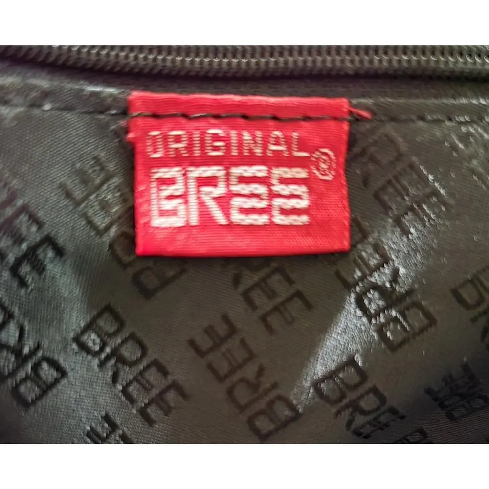 BREE of Germany LEATHER BRIEFCASE Laptop Bag Document Bag Black